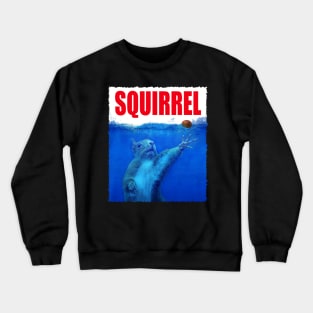 Nutty Nibblers Squirrel Samba, Tee Triumph for Wildlife Admirers Crewneck Sweatshirt